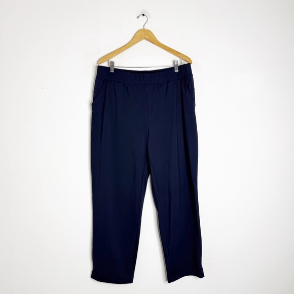 T by Talbots Navy Performance Pants Size XL Navy Blue - Picture 3 of 7